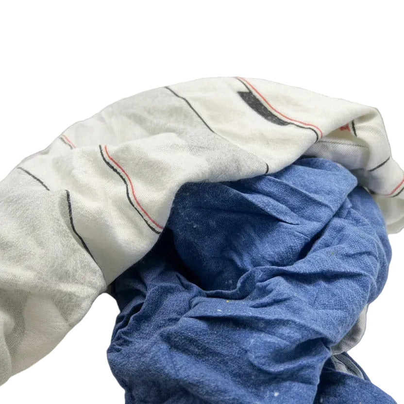 Premium Flanell Bunt: Weiche Industrieputzlappen im 10 kg Vorteilspack für Industrie & Handwerk.