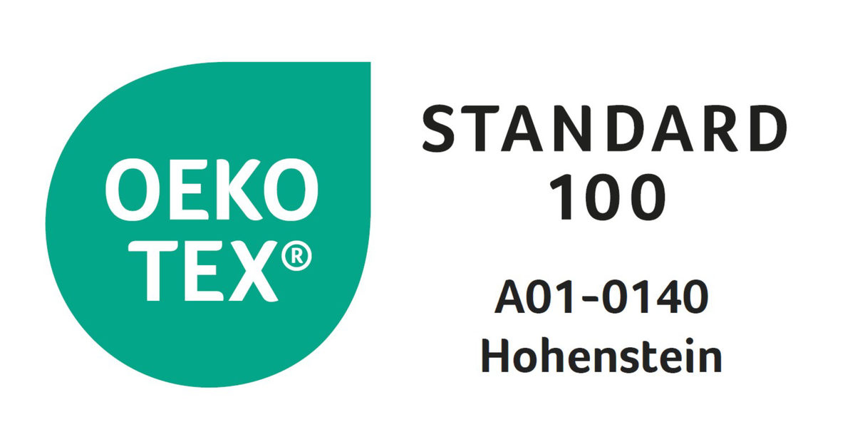 Grünes Piktogramm für OEKO-TEX® Zertifizierung: Geprüft auf Schadstoffe und umweltfreundliche Produktion.